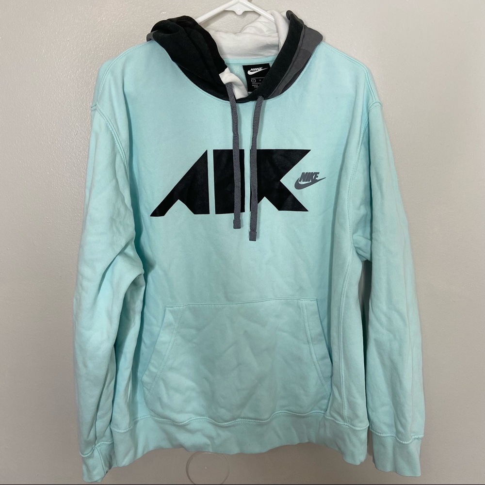 Nike Light blue and gray sweatshirt Size large